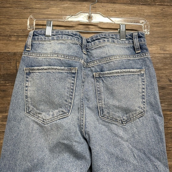 Flying Monkey Blue Boyfriend Jeans with Distressed Details - Picture 4 of 7